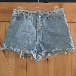BDG Raw Hem Shorts Blue Size 27